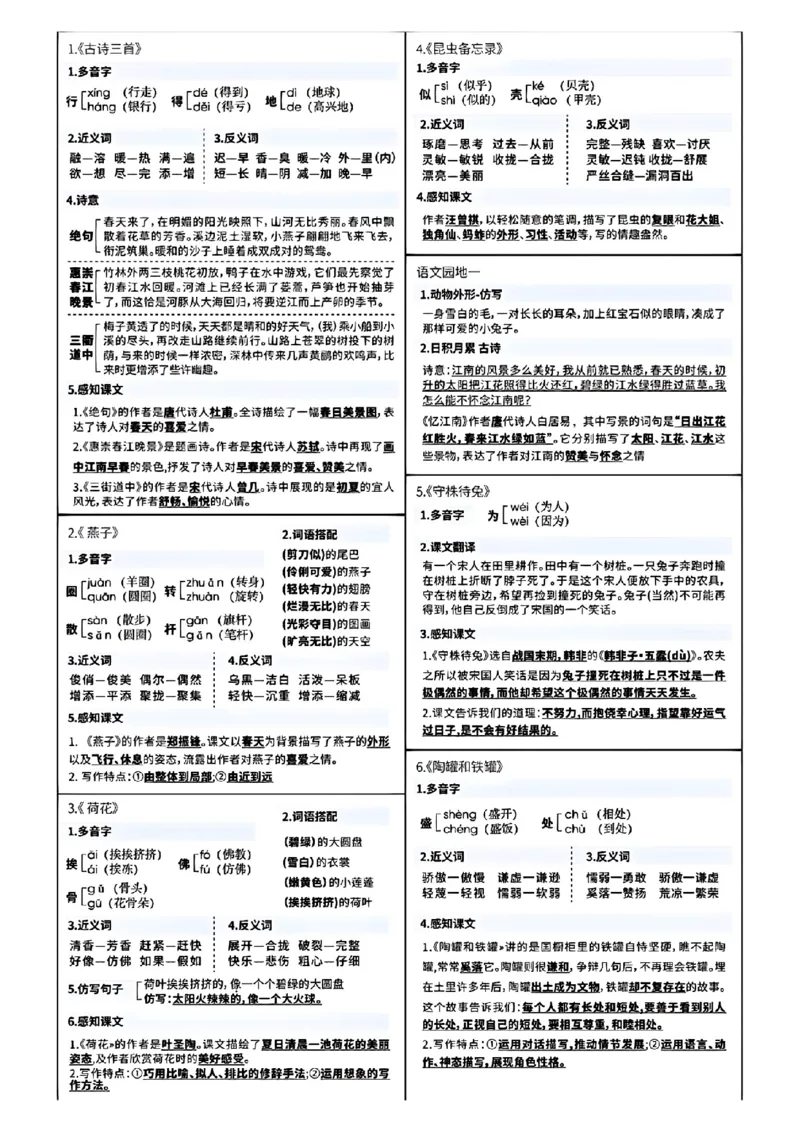 《三年级下册语文课课贴_小学1-6年级全科全套_1-6年级全科下册_三年级_其他补充资料_热门资料_语文》第1页预览