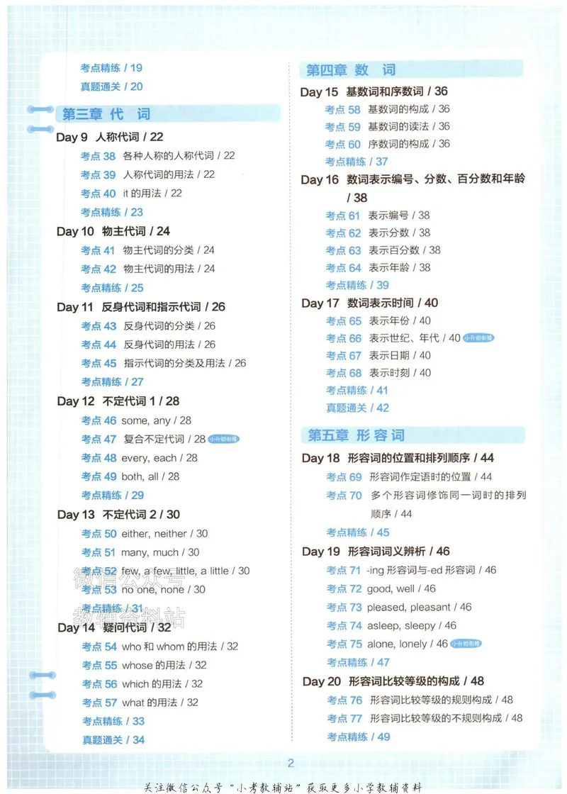 《星火英语小升初衔接英语语法_小初高学习资料合集（每天更新）_星火英语小升初衔接英语语法》第5页预览
