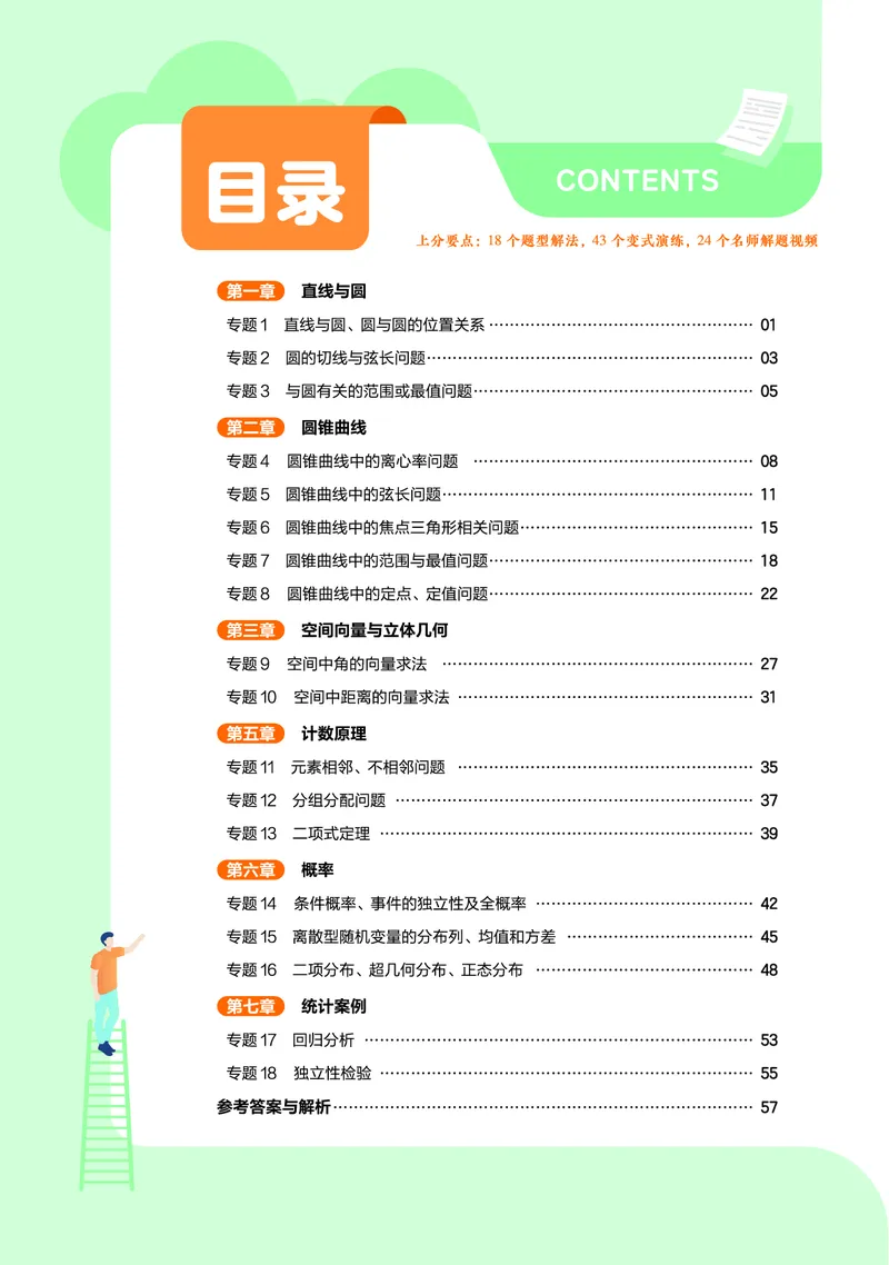 《上分手册数学选择性必修第一册BS金考卷单元双测卷_2024天星高中单元双测卷上分手册》第1页预览