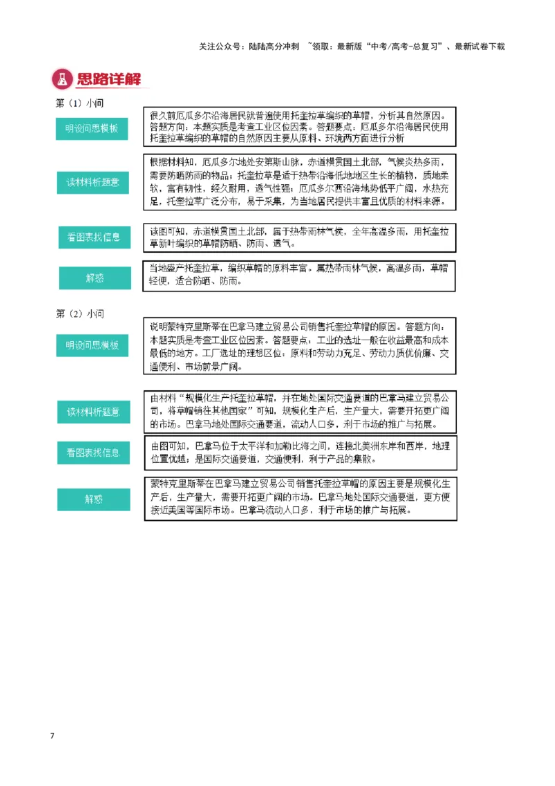 《模板07工业（答题模板）-（解析版）_07-地理-高考总复习_专项复习_2025年_2025年高考地理答题技巧与答题模板（全国通用）》第7页预览