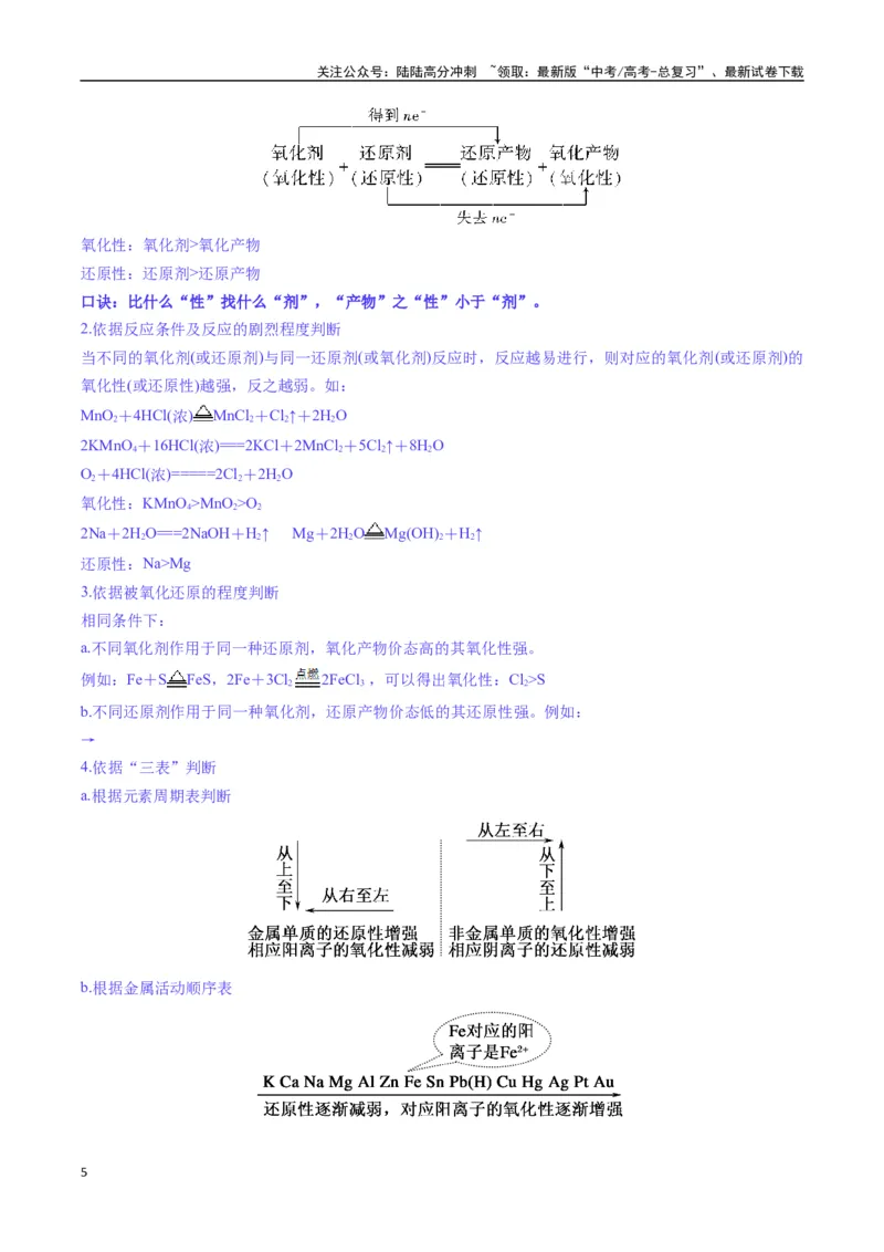 《题型06氧化还原反应（解析版）_05-化学-高考总复习_二轮复习_2025年_2025年高考化学二轮热点题型归纳与变式演练（新高考通用）》第5页预览