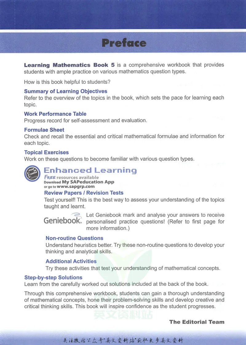 《新加坡SAPLearningMathematics数学教材小学5级_小初高学习资料合集（每天更新）_国外原版英文教辅汇总_新加坡SAP系列_新加坡SAPLearningMathematics数学教材》第4页预览