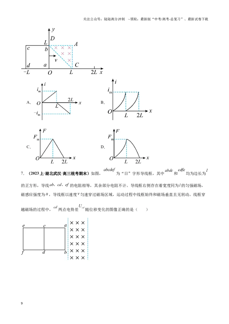 《专题16电磁感应中的导体框模型（学生版）_04-物理-高考总复习_专项复习_2025年_2025年高中高考物理模型与方法_资料_6高考热点模型》第9页预览