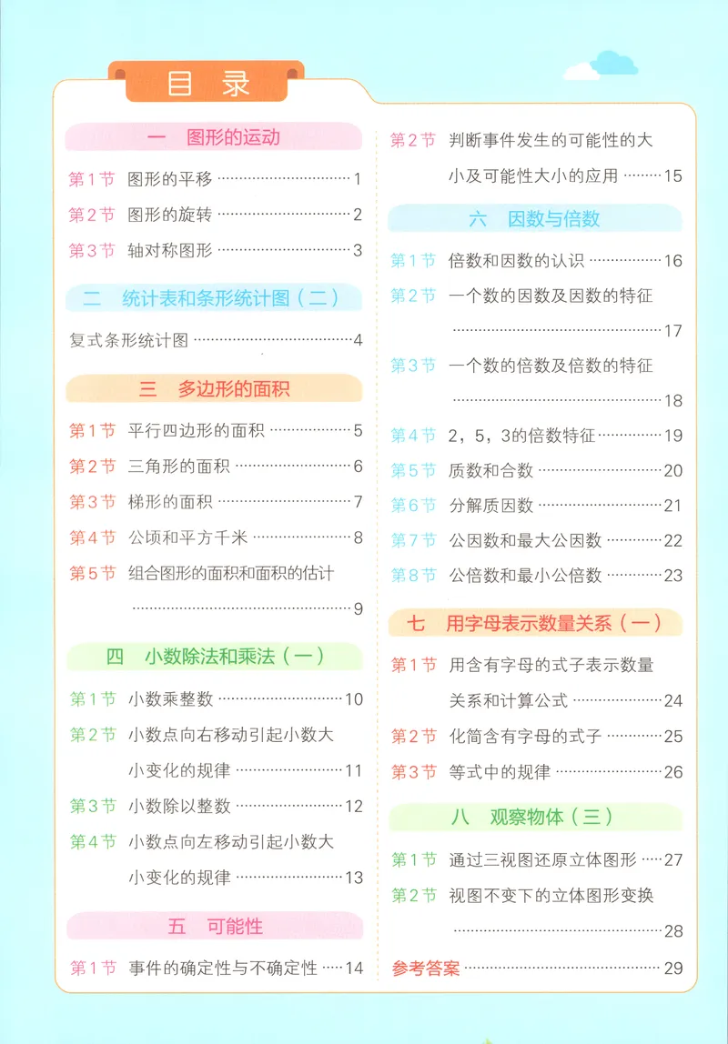 《提优训练_小初高学习资料合集（每天更新）_2026秋《小学学霸冲A卷》_数学《小学学霸冲A卷》苏教版26秋_小学学霸冲A卷数学SJ5上》第2页预览