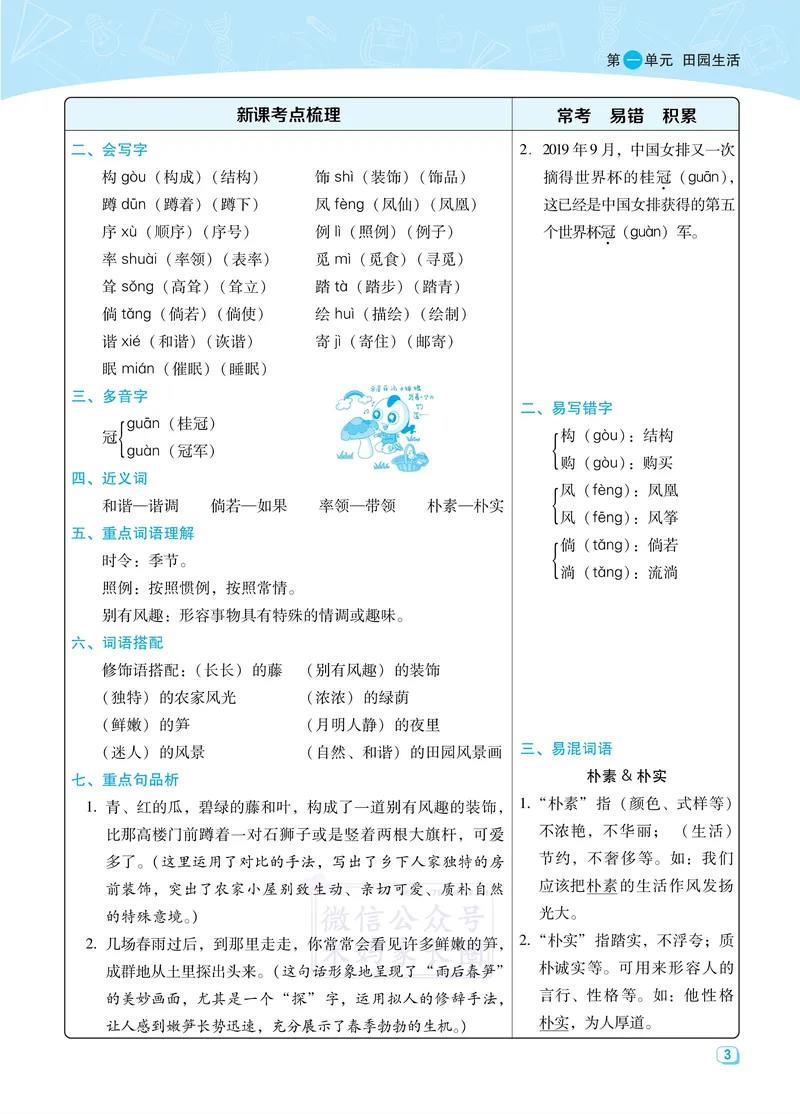 《四年级语文下册全册名师划重点新课考点汇总-传_小学1-6年级全科全套_1-6年级全科下册_四年级_其他补充资料_热门资料_语文》第3页预览