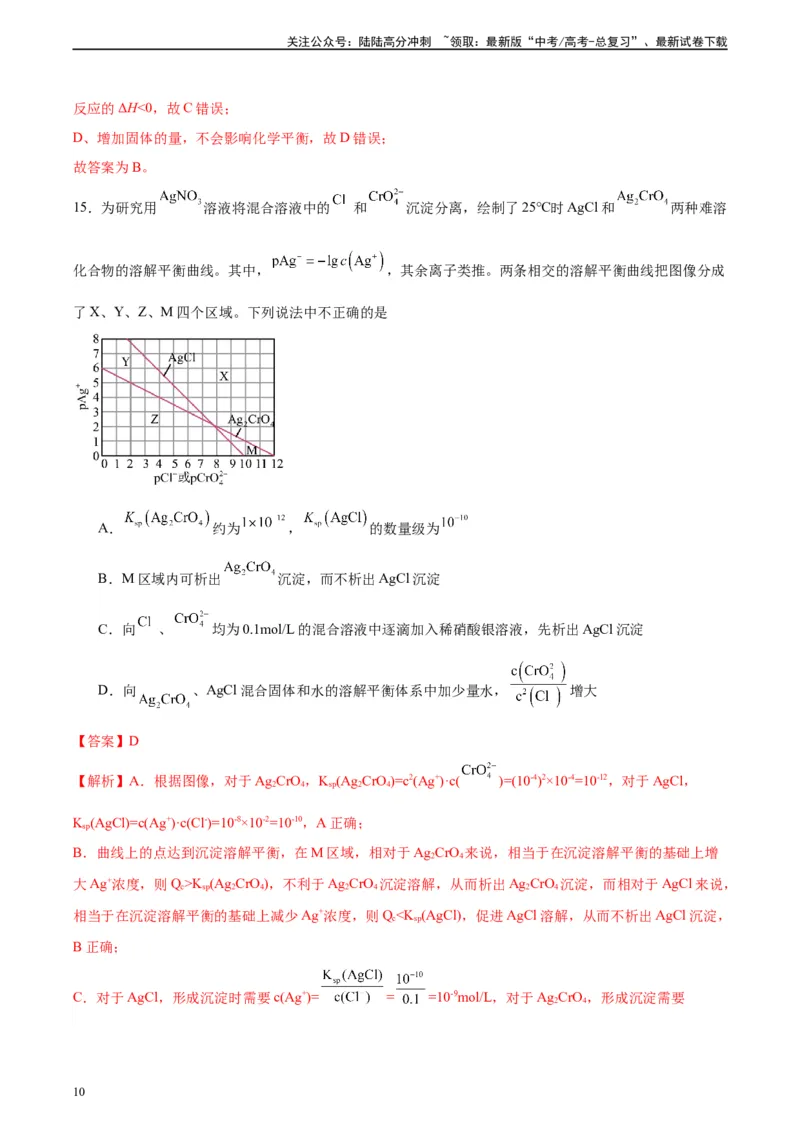 《黄金卷02（15+4）-2024年高考化学模拟卷（黑龙江、甘肃、吉林、安徽、江西、贵州、广西）（解析版）_05-化学-高考总复习_一轮复习_2024年》第10页预览