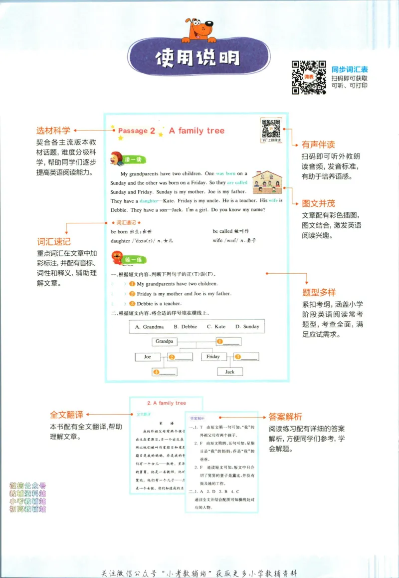 《星火英语阅读训练100篇五年级_小初高学习资料合集（每天更新）_星火英语《小学英语阅读训练100篇》》第6页预览