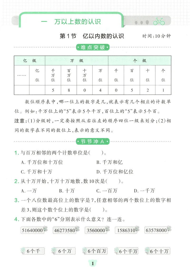 《提优训练_小初高学习资料合集（每天更新）_2026秋《小学学霸冲A卷》_数学《小学学霸冲A卷》人教26秋_小学学霸冲A卷数学RJ4上》第3页预览