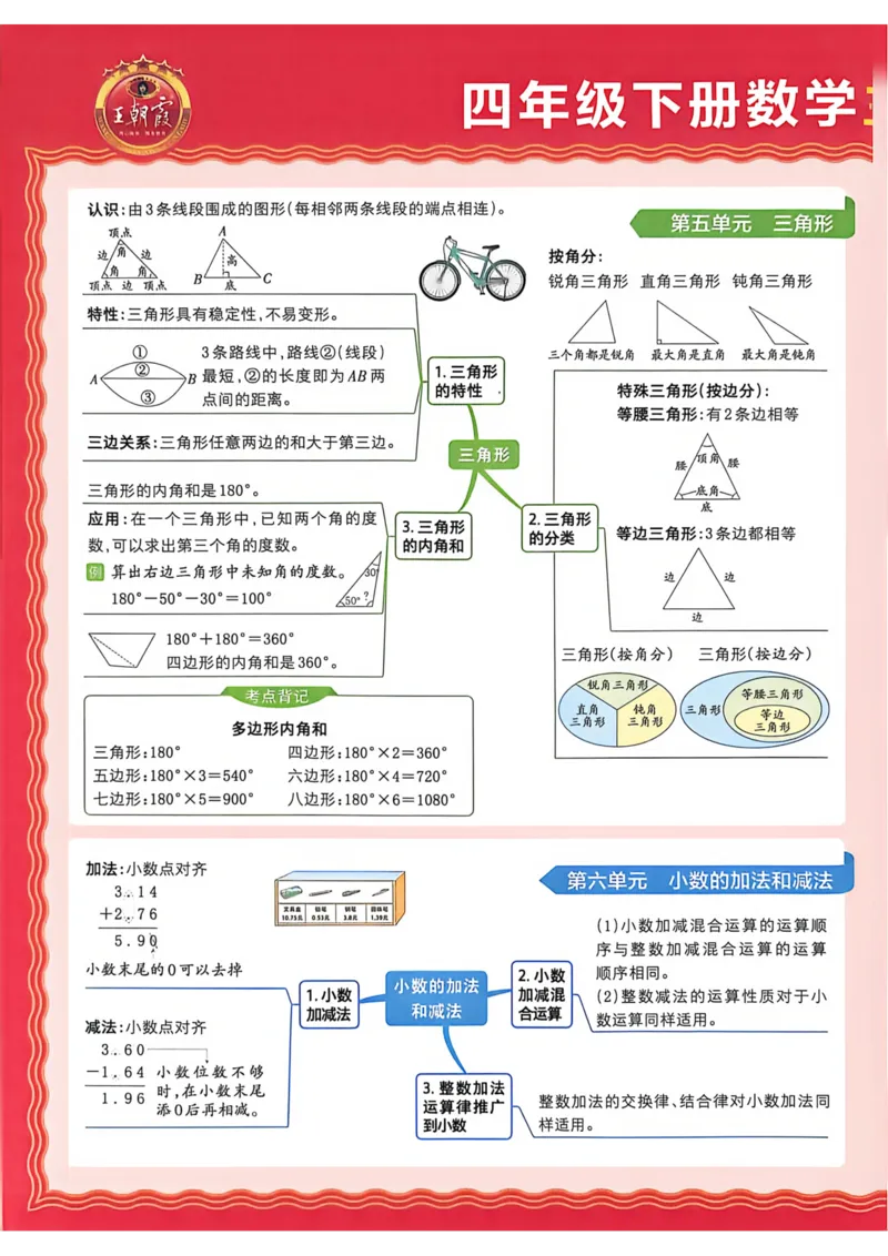 《四年级数学下册人教版武汉专版26春《王朝霞各地期末试卷精选》A4_小初高学习资料合集（每天更新）_2026春数学《王朝霞期末试卷精编》武汉专版》第3页预览