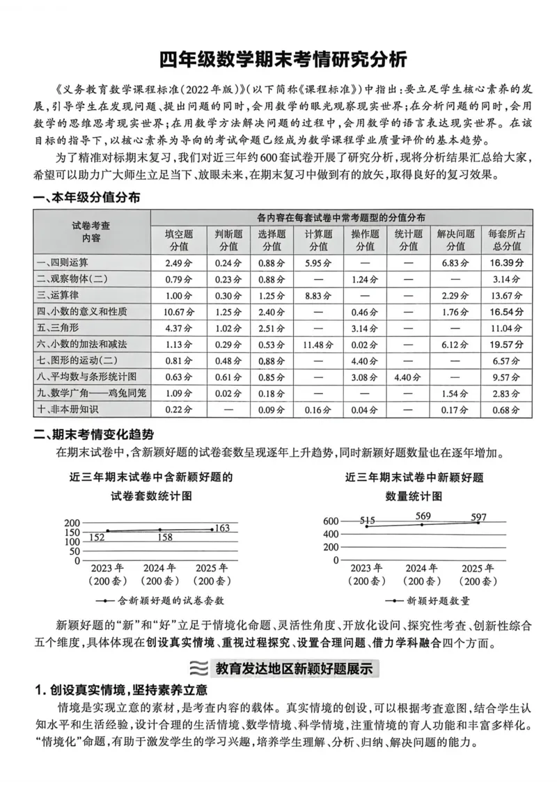 《四年级数学下册人教版武汉专版26春《王朝霞各地期末试卷精选》A4_小初高学习资料合集（每天更新）_2026春数学《王朝霞期末试卷精编》武汉专版》第9页预览