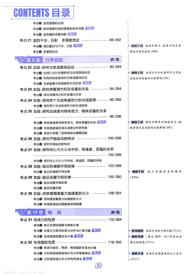 《物理_主书_小初高学习资料合集（每天更新）_2027版《600分考点700分考法》_2027版高考《理想树•600分考点700分考法》（物理）》第9页预览