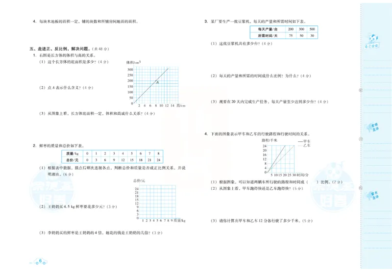 《《跟踪检测卷（好卷）》北师大版数学六年级跟踪检测卷（好卷）_小学1-6年级全科全套_1-6年级全科下册_六年级_数学_数学六下北师版》第9页预览