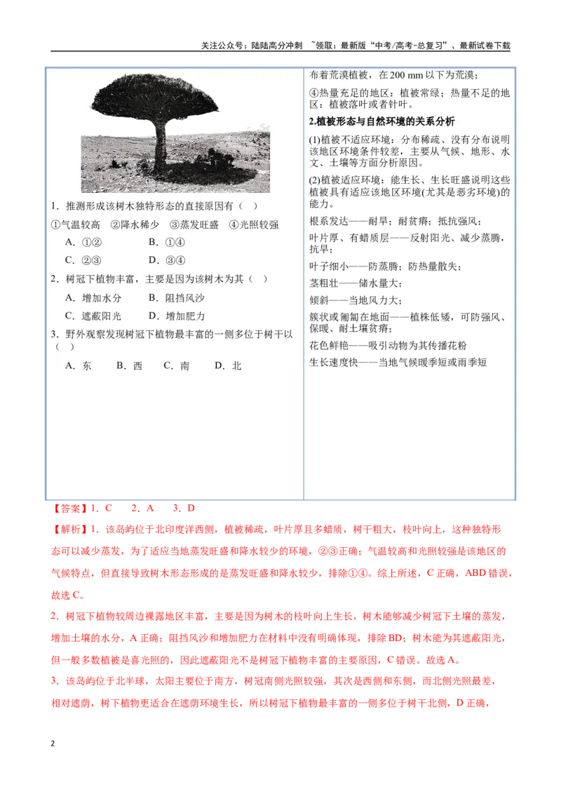 《猜押05自然环境的整体性和差异性-（新高考通用）（教师版）_07-地理-高考总复习_专项复习_2025年_2025年高考地理抢分秘籍（新高考专用）_2025版》第2页预览