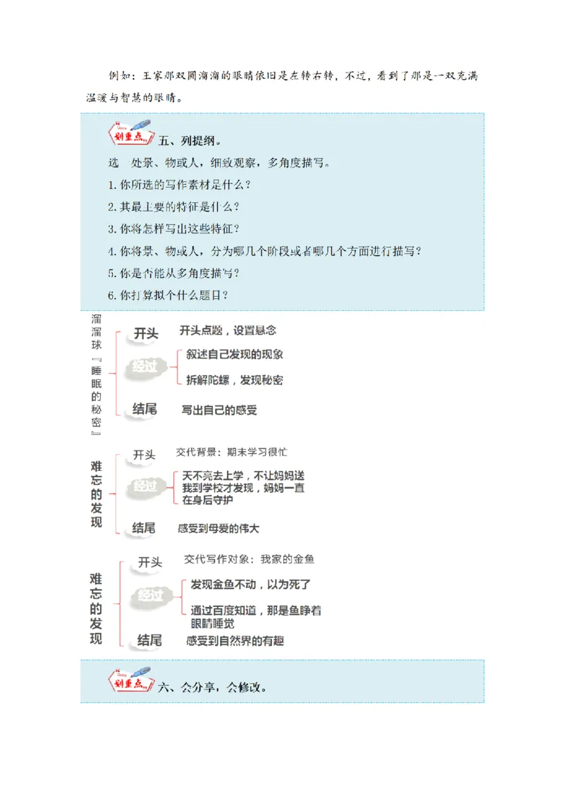 《三（上）语文同步作文（第1套）-第5单元：我们眼中的缤纷世界（写作指导+范文赏析+病文升格）_小学1-6年级全科全套_1-6年级全科上册_三年级_语文_语文三上单元习作》第6页预览