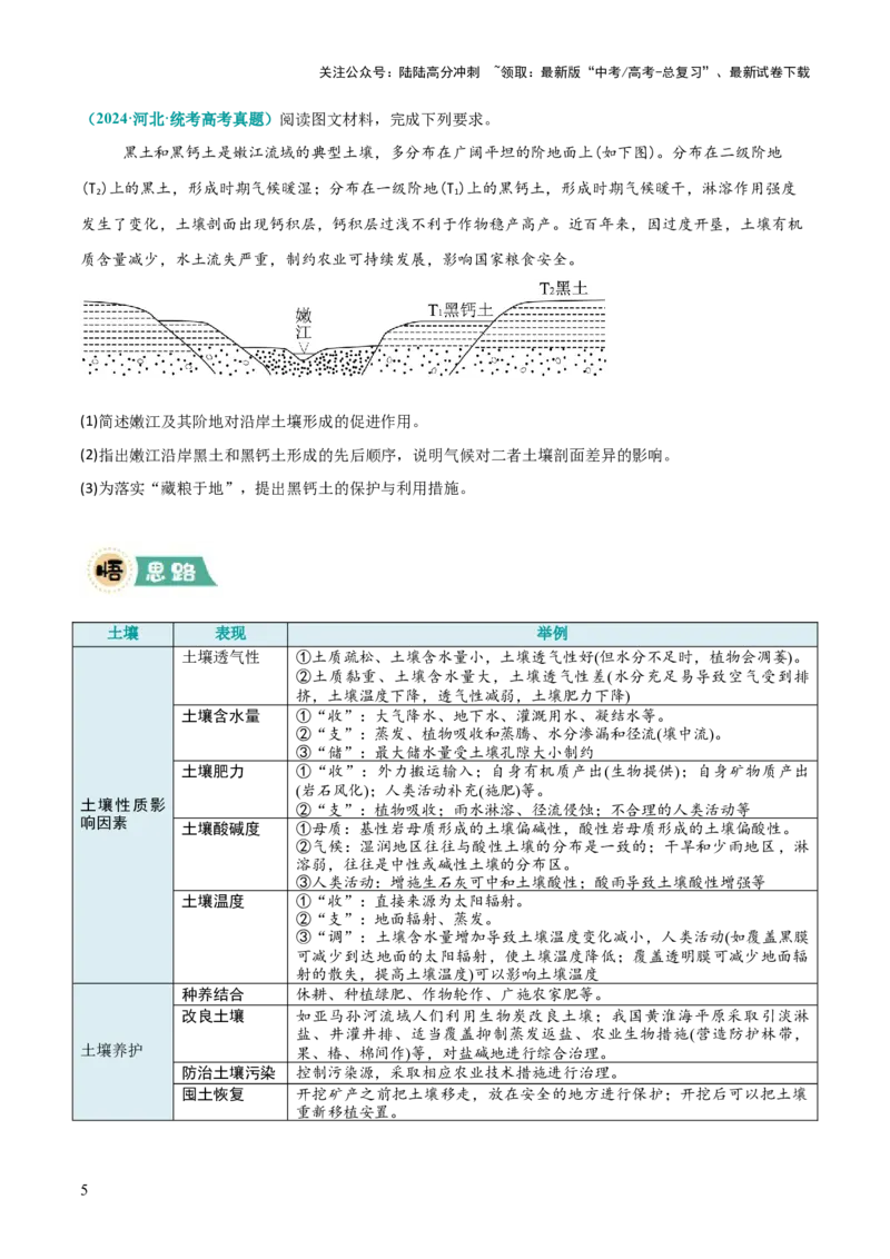 《大题04自然地理环境的整体性与差异性（5大热点角度）（原卷版）_07-地理-高考总复习_三轮冲刺_大题精做冲刺2025年高考地理大题突破+限时集训（新高考通用）》第5页预览