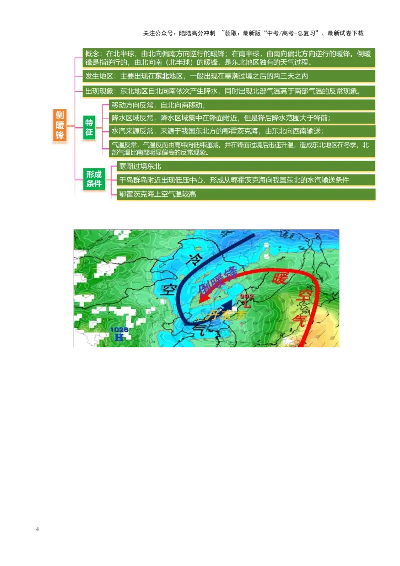 《微专题特殊天气系统和现象（讲义）（学生版）_07-地理-高考总复习_二轮复习_2025年_2025年高考地理二轮复习课件+讲义+练习（新高考通用）_专题3大气运动》第4页预览