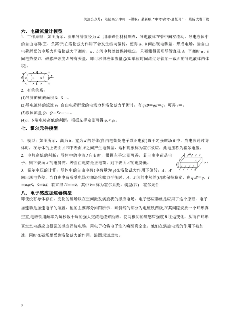 《专题14电子仪器模型大盘点（教师版）_04-物理-高考总复习_专项复习_2025年_2025年高考物理热点模型》第3页预览