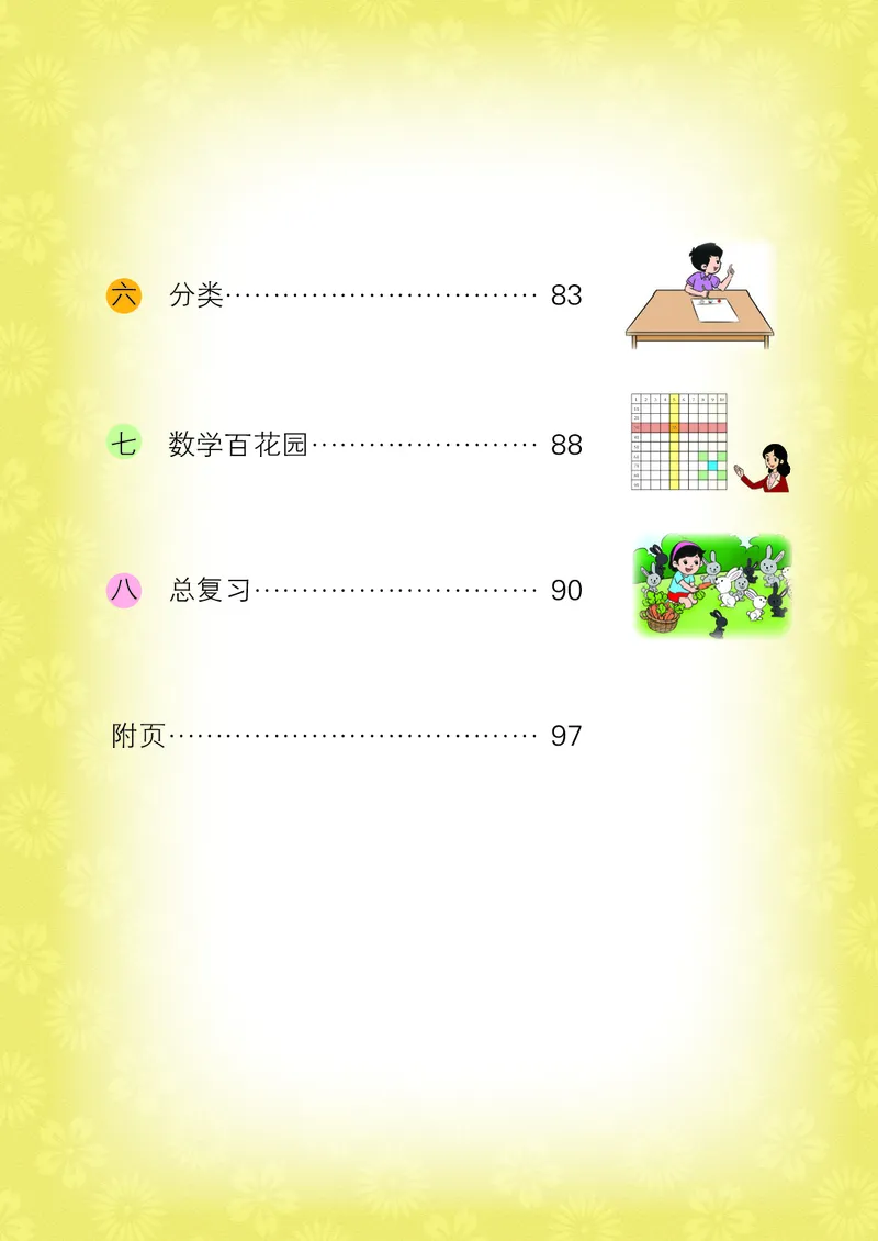 《小学数学一年级下册_小学1-6年级全科全套_2025更新专题（含教材）_寒假预复习必备资料2024新版小学教材电子版_小学数学_小学数学北京版（无水印）》第5页预览