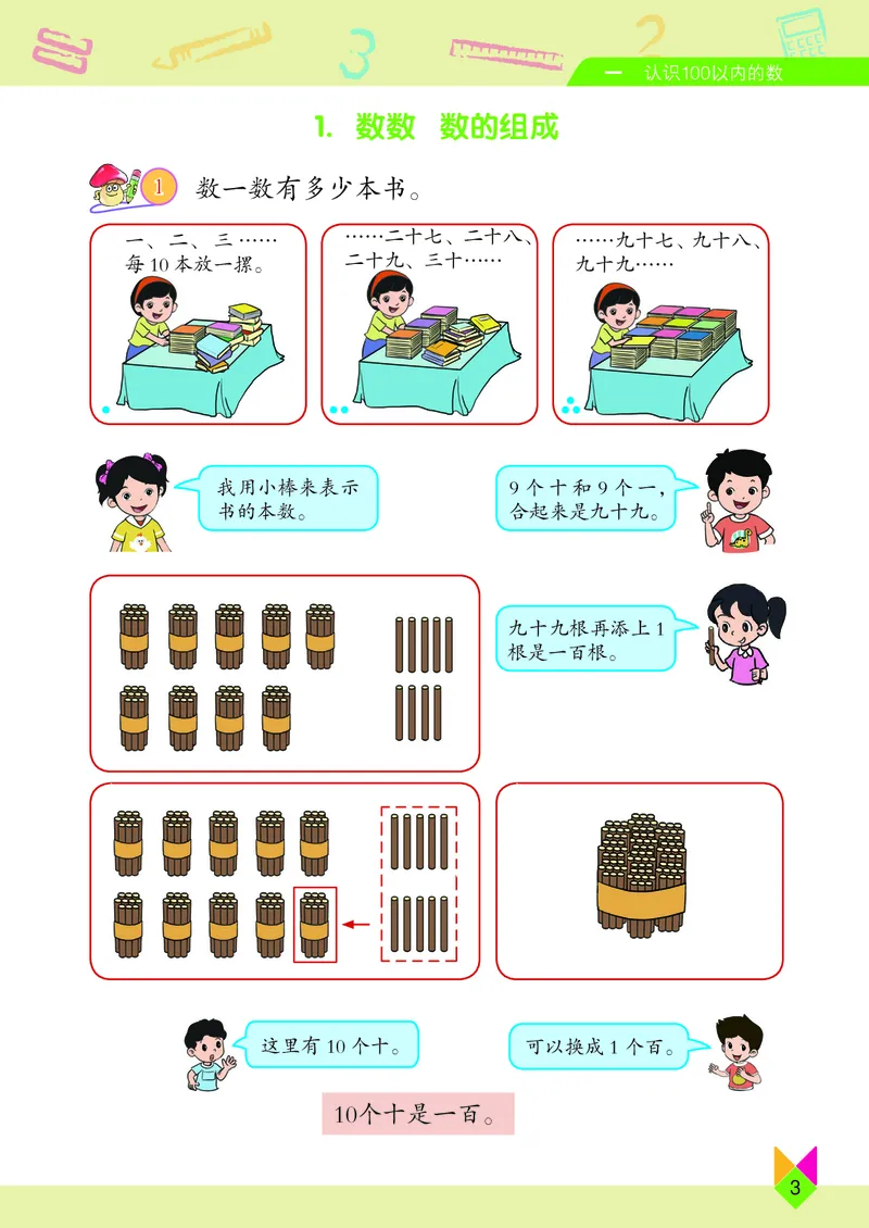 《小学数学一年级下册_小学1-6年级全科全套_2025更新专题（含教材）_寒假预复习必备资料2024新版小学教材电子版_小学数学_小学数学北京版（无水印）》第7页预览