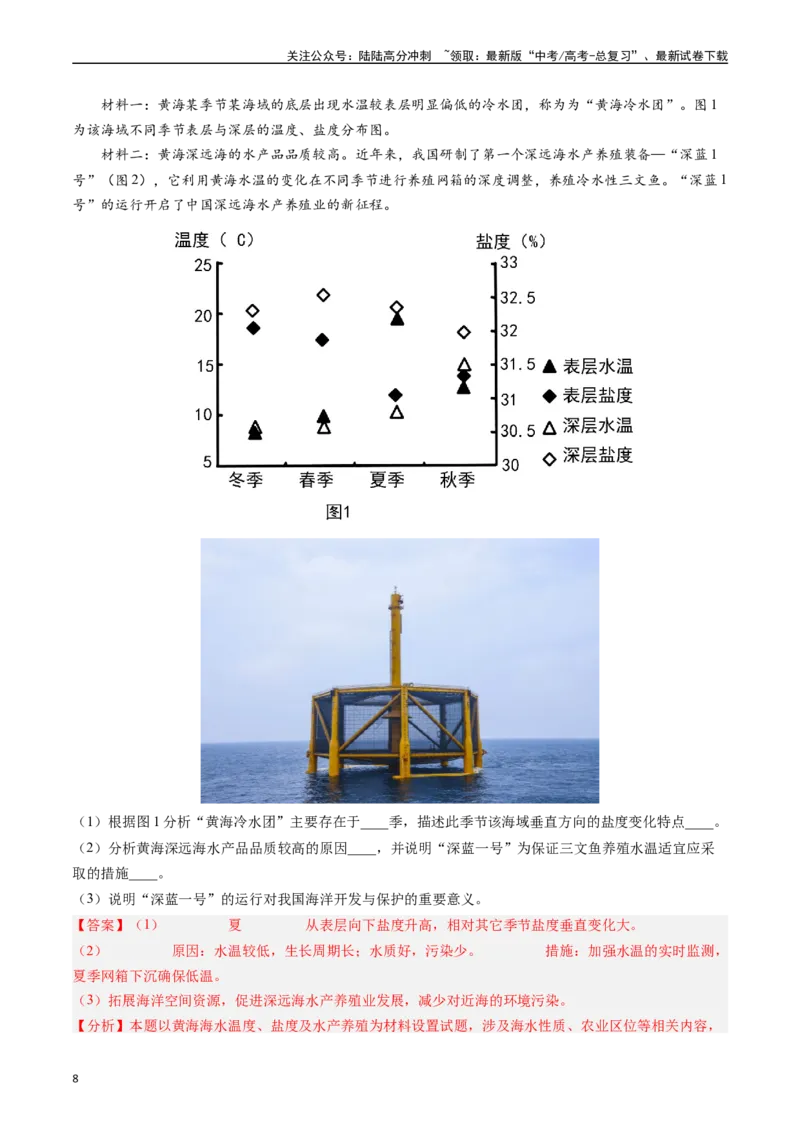 《押题09农业背景探究和区域农业发展-（解析版）_07-地理-高考总复习_专项复习_2024年_2024年高考地理大题考前押题预测押大题综合题全国通用_2023-2024年高考地理之考前押大题（通用版）18份》第8页预览