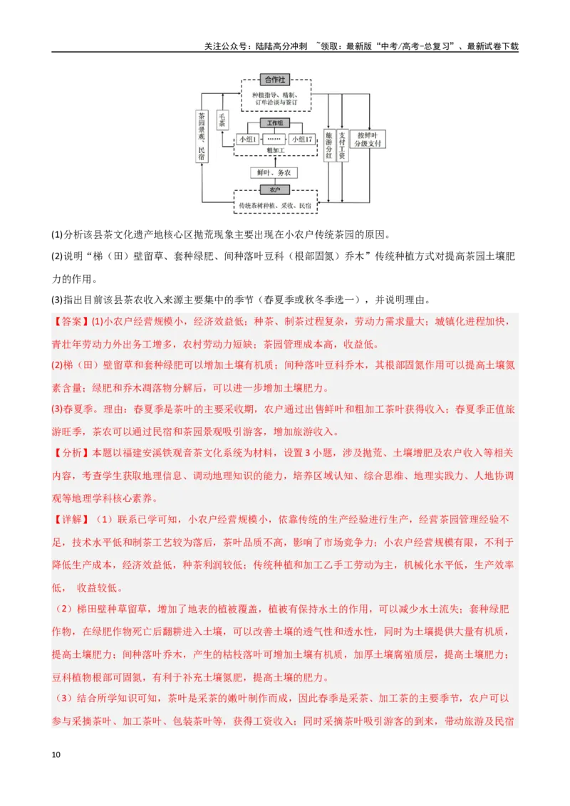 《大题06农业与粮食安全（3大热点角度）（教师版）_07-地理-高考总复习_专项复习_2025年_2025年高考地理大题突破+限时集训（新高考通用）》第10页预览