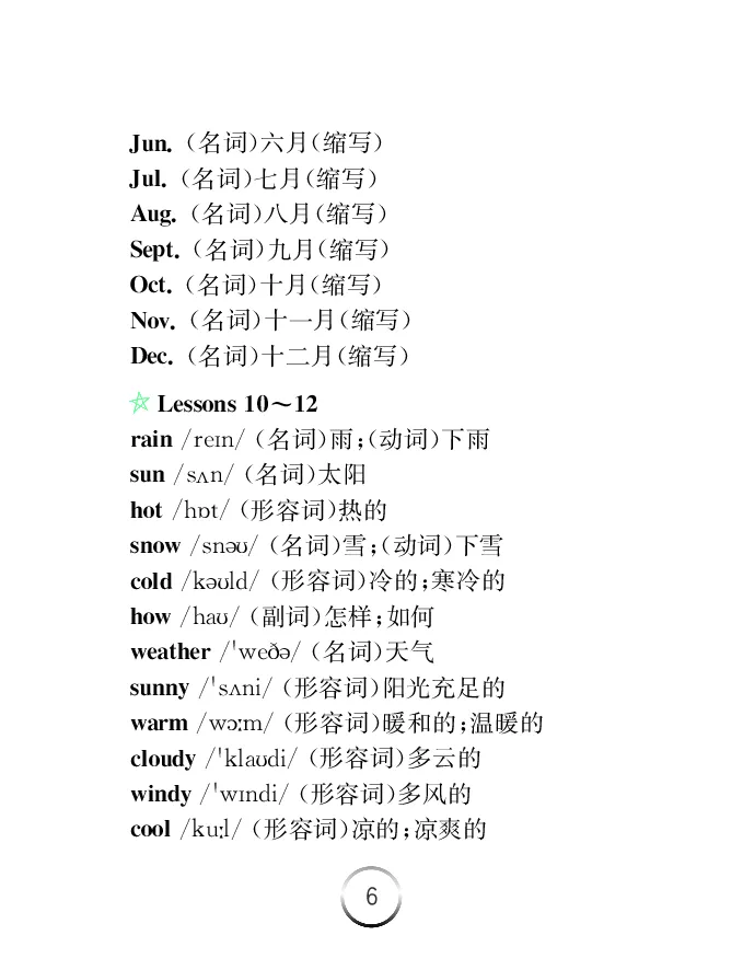 《英语四年级下冀教版-知识清单_小学1-6年级全科全套_1-6年级全科下册_四年级_四年级下英语_英语四下冀教版》第7页预览