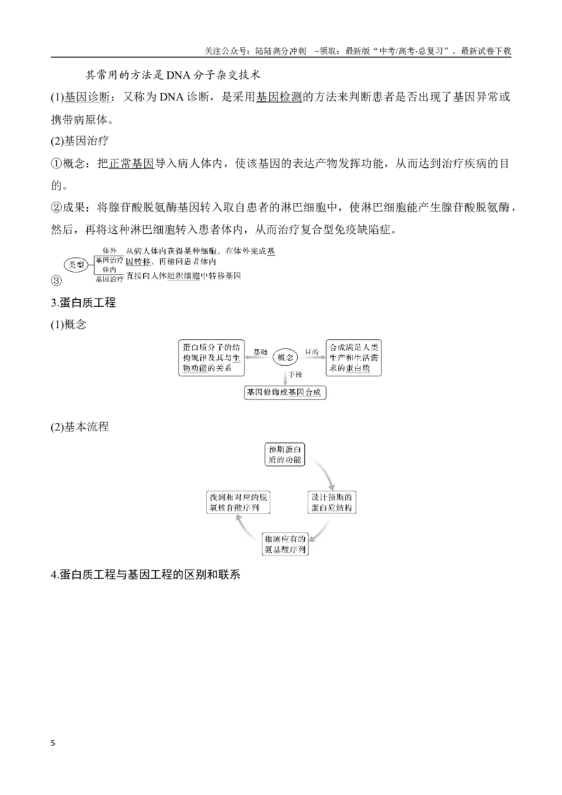 《专题15基因工程(学生版)_06-生物-高考总复习_专项复习_2024年_2024年高考生物总复习核心题型解读与全攻略新教材_资料》第5页预览