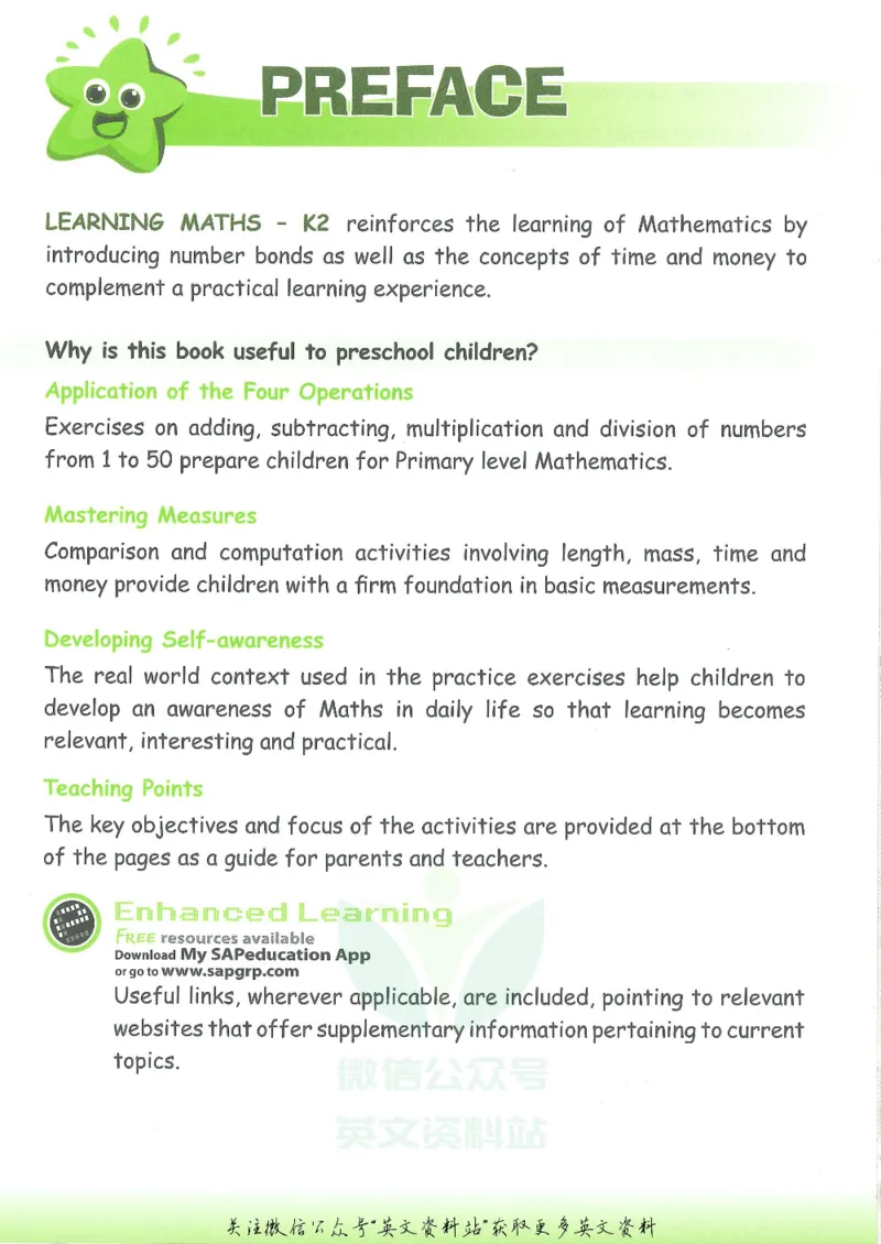 《新加坡SAPLearningMathematics数学教材幼儿2级_小初高学习资料合集（每天更新）_国外原版英文教辅汇总_新加坡SAP系列_新加坡SAPLearningMathematics数学教材》第4页预览