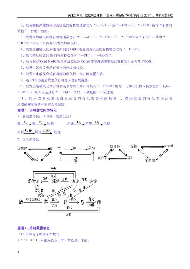 《题型17有机推断与合成综合题（原卷版）_05-化学-高考总复习_二轮复习_2025年_2025年高考化学二轮热点题型归纳与变式演练（新高考通用）》第4页预览