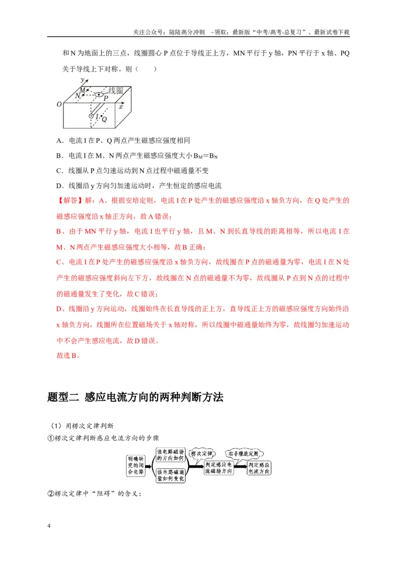 《专题23电磁感应基本规律及应用（教师版）_04-物理-高考总复习_专项复习_2025年_2025年高考物理热点知识讲练与题型归纳（全国通用）_资料》第4页预览