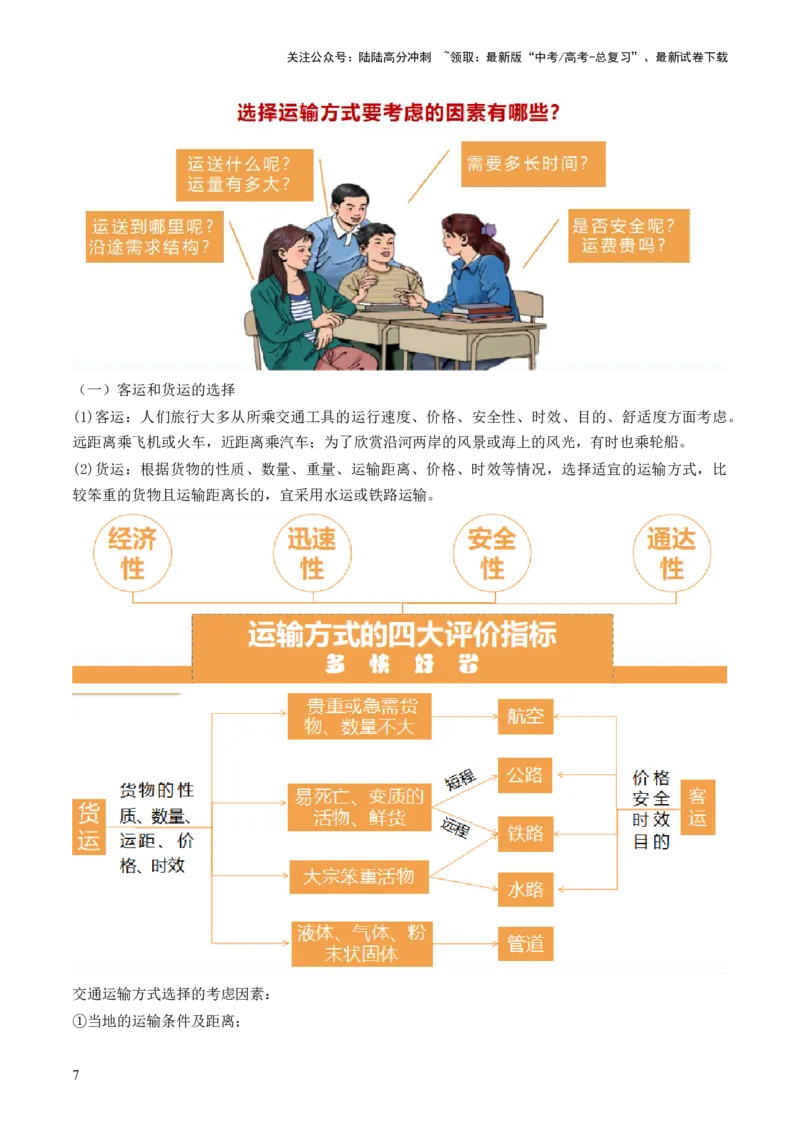 《第27讲区域发展对交通运输布局的影响（讲义）（解析版）_07-地理-高考总复习_一轮复习_2024年_2024年高考地理一轮复习讲练测（课件+讲义+练习）（新高考）_讲义+练习》第7页预览