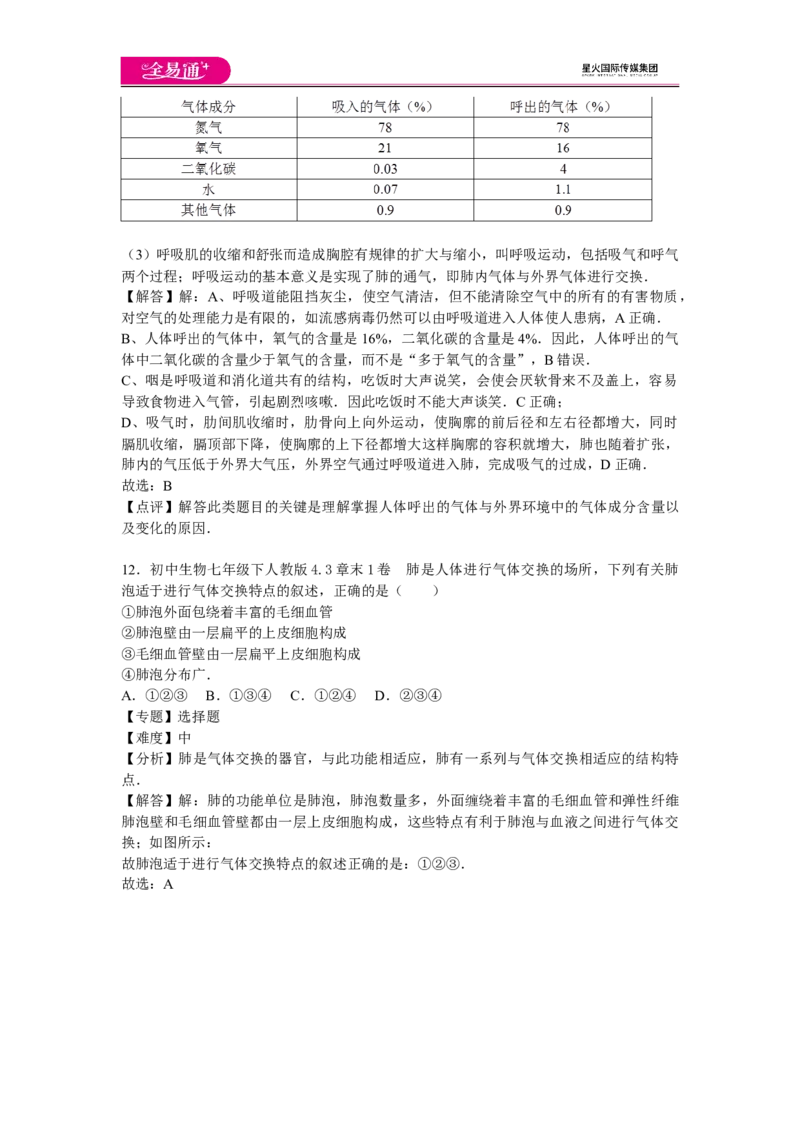 《生物七下人教第三章1卷_初中全科目同步习题+精品试卷（7-9年级）(1)_25秋初中生物《同步习题+精品试卷》_初中生物试卷（人教版）_《同步试题》_同步试题资源包（7B）》第6页预览