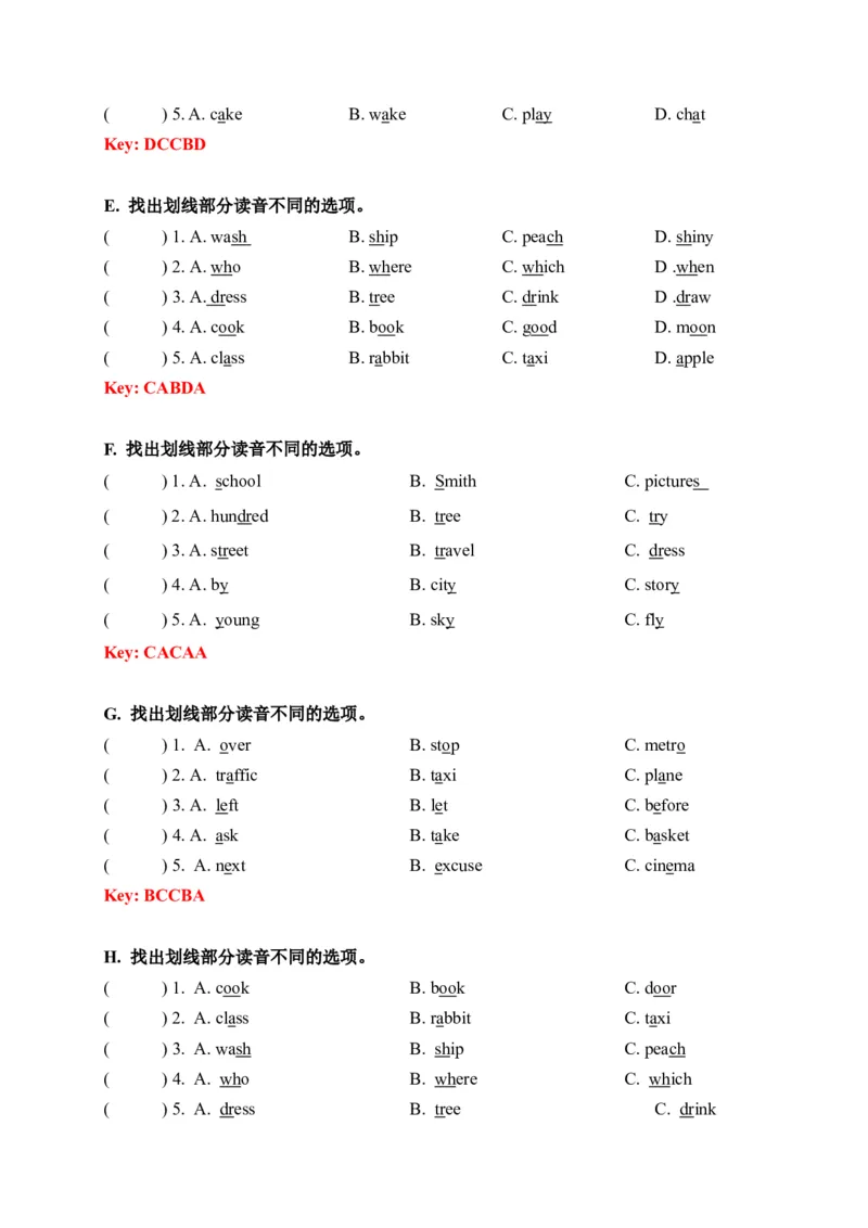 《期末易错题分类汇编语音专题译林版（三起）五年级下册（答案版）_小学1-6年级全科全套_1-6年级全科下册_五年级_五年级下英语_英语五下译林版》第2页预览