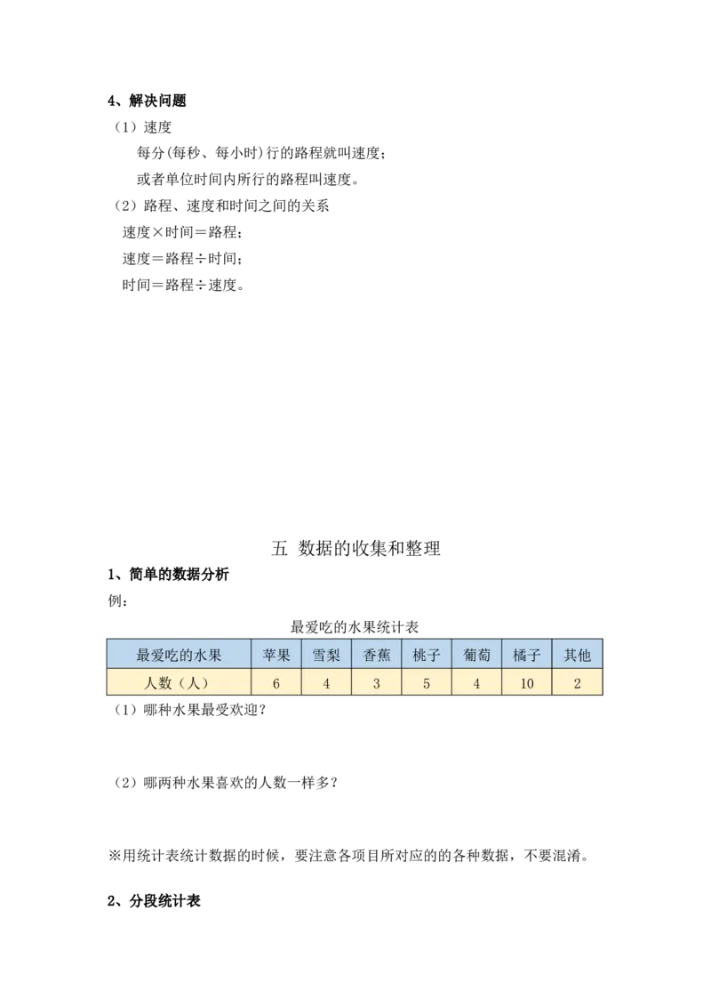 《三（下）数学（冀教版）全册知识点总结_小学1-6年级全科全套_1-6年级全科下册_三年级_三年级下数学_数学三下冀教版》第5页预览