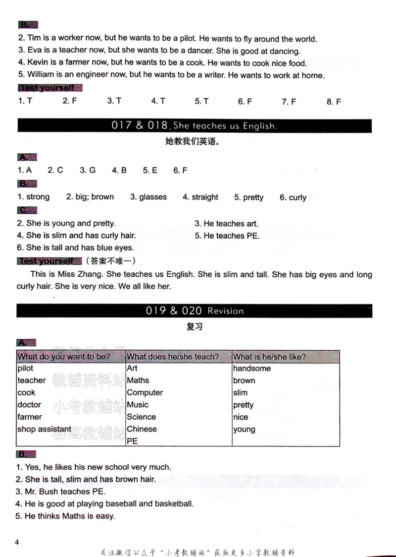 《文霸小学英语语法128篇五年级答案_小初高学习资料合集（每天更新）_《文霸·小学英语语法128篇》》第5页预览