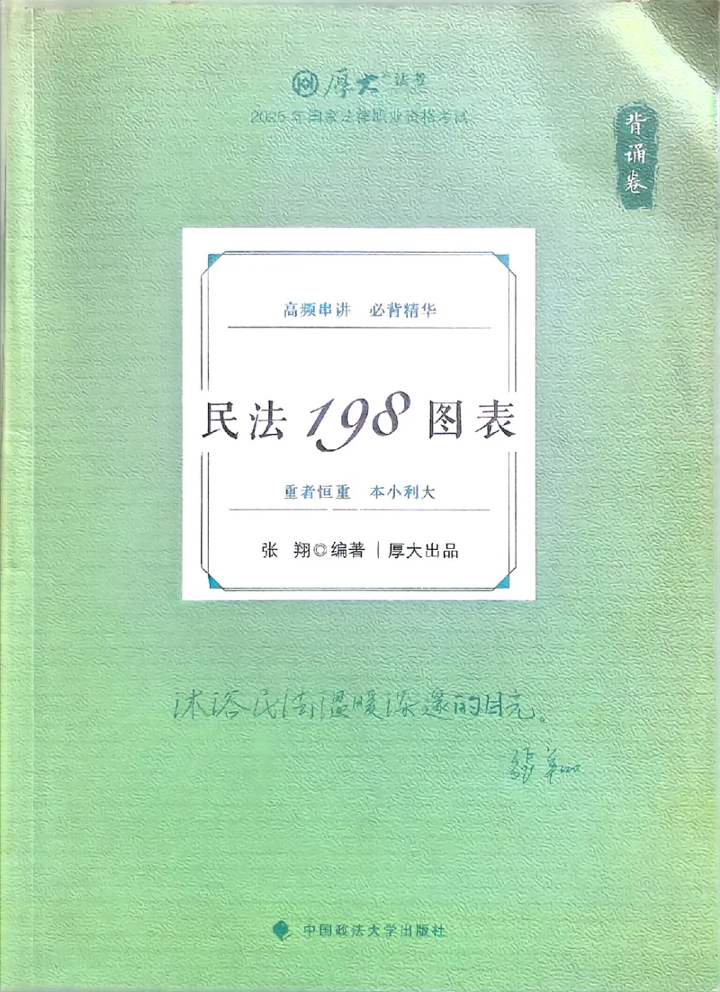 《2025张翔-民法198图表背诵卷(OCR)_2026法考客观_厚-D_2025HD背诵卷119必背》第1页预览