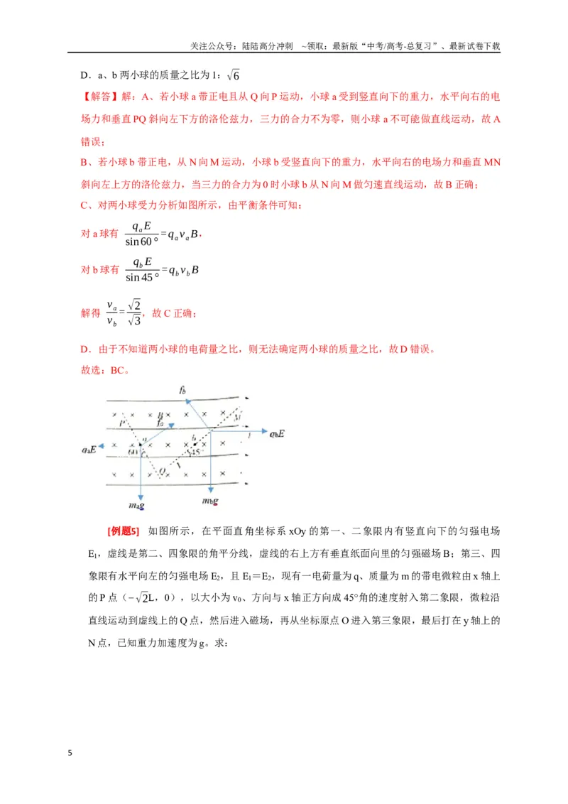 《专题22带电粒子在复合场的运动（解析版）_04-物理-高考总复习_专项复习_2024年_2024高考物理三轮冲刺复习热点知识讲练题型归纳练_资料》第5页预览