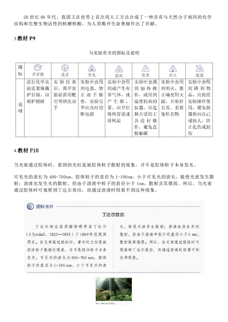 《人教版教材回归‖教材边角——教材中易被忽视的知识点（必修1)_2024-2027高三（6-6月题库）_2026年05月高三试卷_260521化学考前挖掘5本书被忽视的知识点》第2页预览