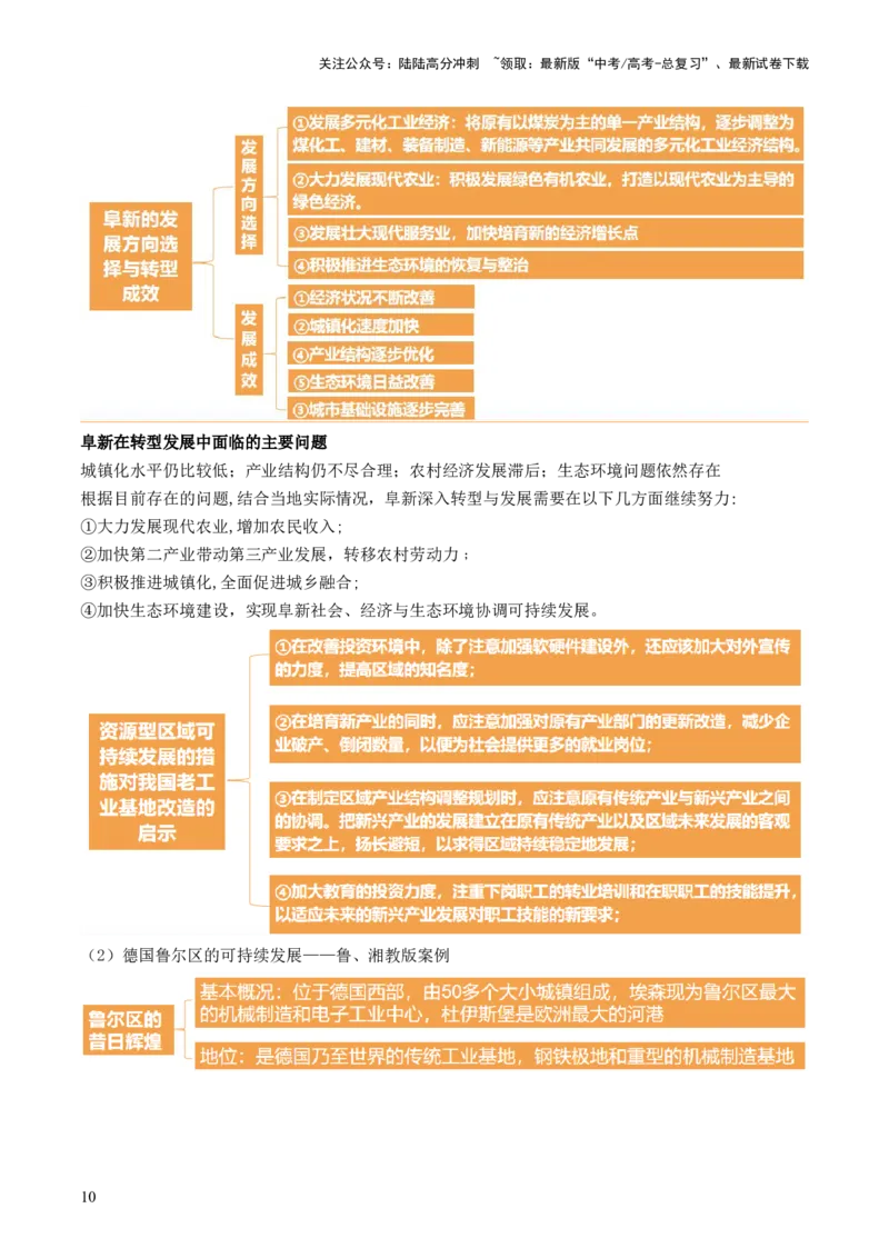 《第33讲资源枯竭型城市的转型发展（讲义）（解析版）_07-地理-高考总复习_一轮复习_2024年_2024年高考地理一轮复习讲练测（课件+讲义+练习）（新高考）_讲义+练习》第10页预览