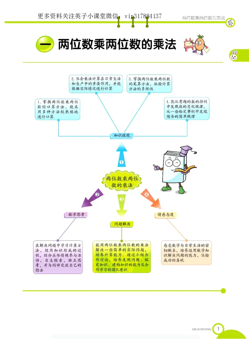 《三（下）数学（西师大版）课堂全解_小学1-6年级全科全套_1-6年级全科下册_三年级_三年级下数学_数学三下西师大版》第4页预览