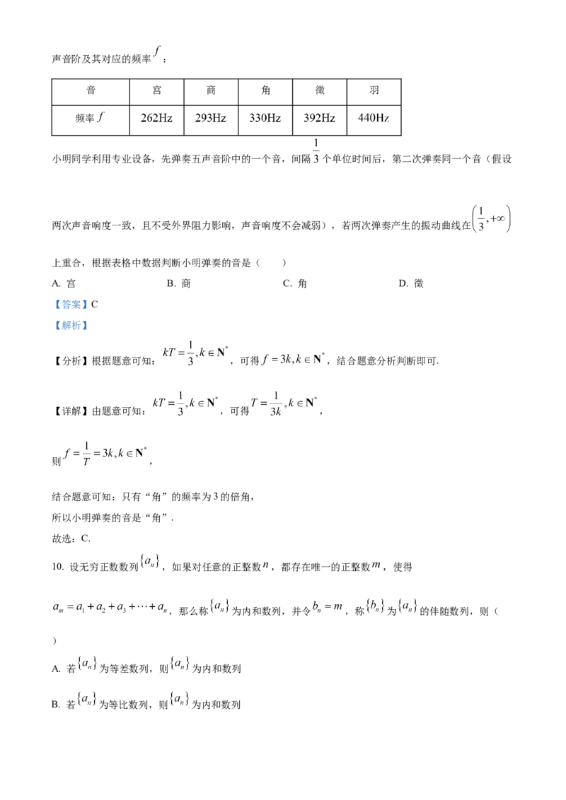《北京市东城区2023-2024学年高三下学期综合练习（二）（二模）数学试题（解析版）_数学_北京市东城区2023-2024学年高三下学期综合练习（二）（二模）数学试题（含解析）》第7页预览