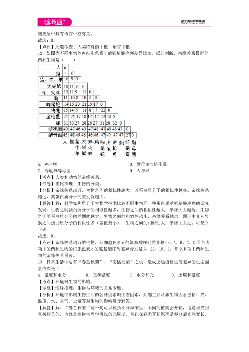 《生物八下济南版期中卷1_初中全科目同步习题+精品试卷（7-9年级）(1)_25秋初中生物《同步习题+精品试卷》_初中生物试卷（济南版）_同步试卷资源包（8B）_期中期末卷》第6页预览