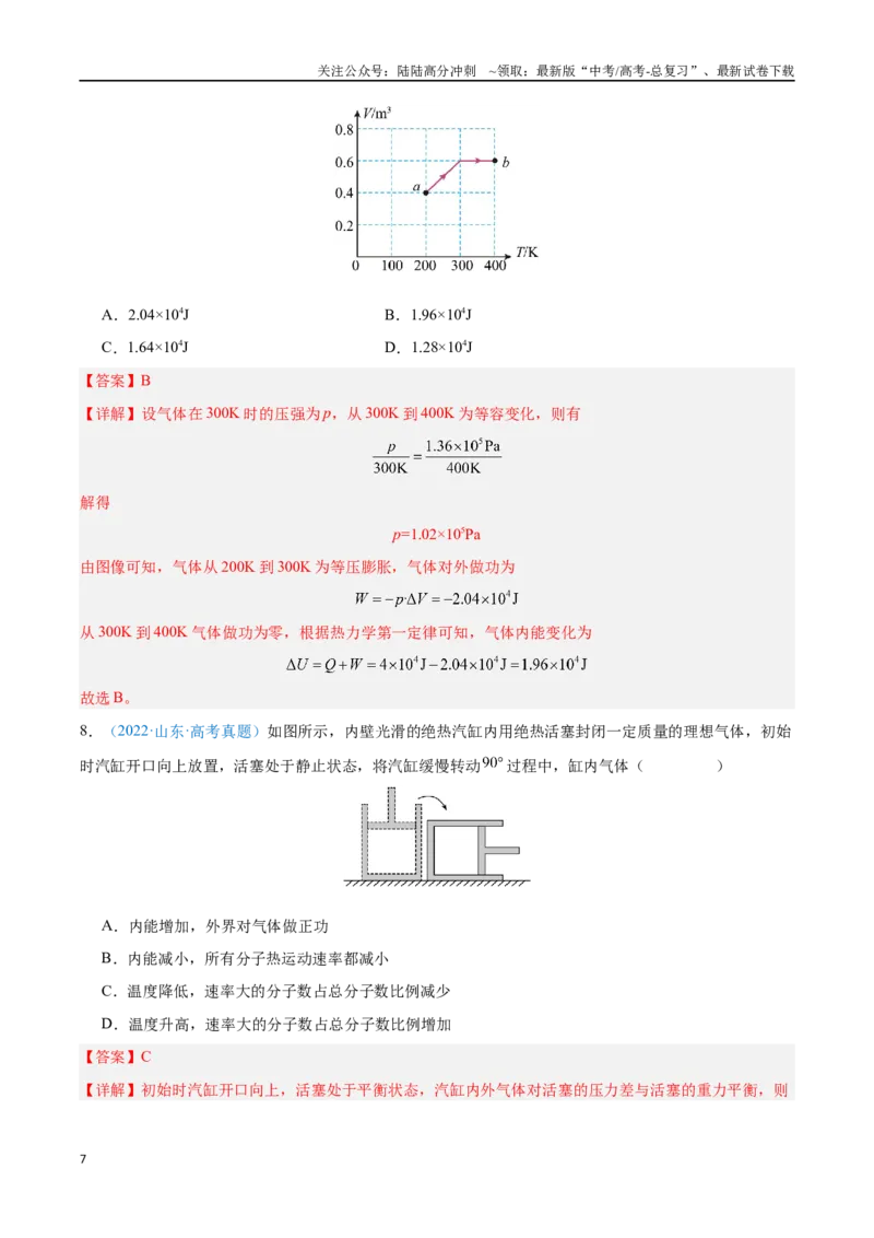 《专题25热力学定律（解析版）_04-物理-高考总复习_专项复习_2024年_2024年高考物理自我测评专题练（全国通用）_资料》第7页预览