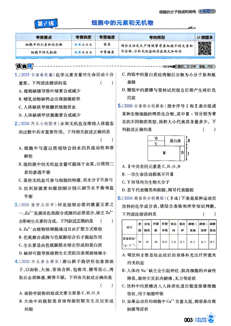 《生物_小题狂练_小初高学习资料合集（每天更新）_2027版《天星高考小题狂练》_6-生物小题狂练27版（多选+不定项）》第7页预览