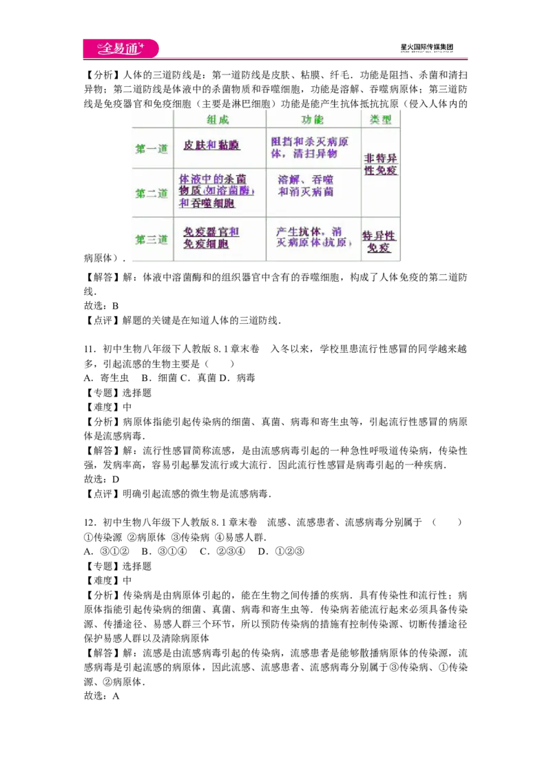 《生物人教八下第八单元第一章章末卷_初中全科目同步习题+精品试卷（7-9年级）(1)_25秋初中生物《同步习题+精品试卷》_初中生物试卷（人教版）_《同步试题》_同步试题资源包（8B）》第5页预览