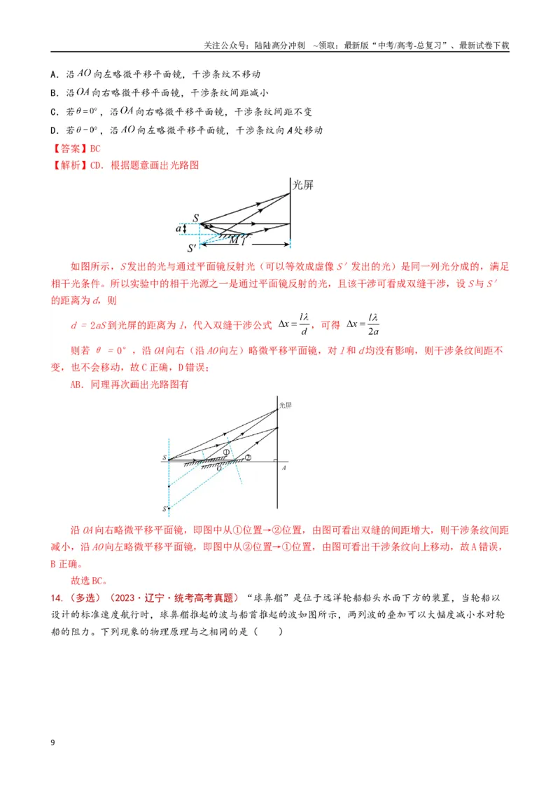 《专题19几何光学（解析版）_04-物理-高考总复习_专项复习_2024年_2024年高考物理真题分类汇编（全国通用）》第9页预览