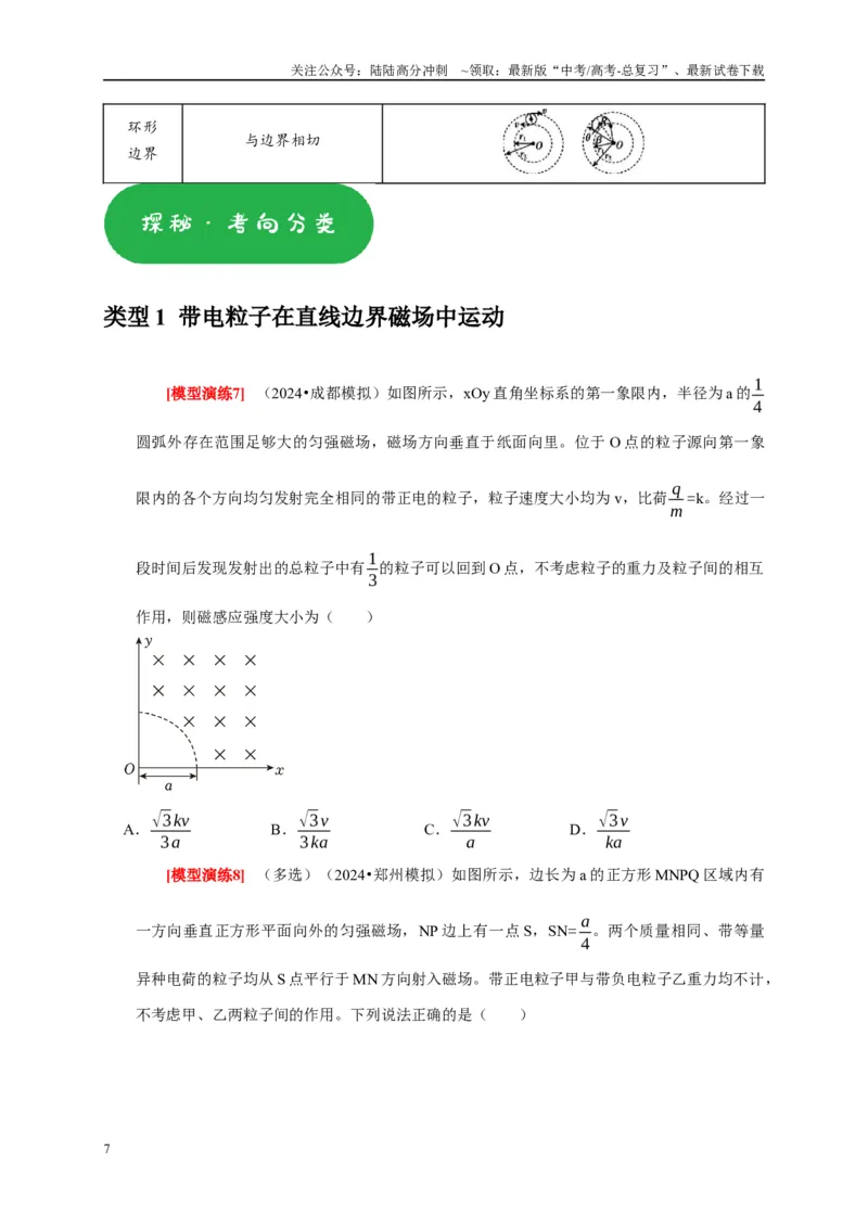 《专题20磁场对运动电荷的作用（学生版）_04-物理-高考总复习_专项复习_2025年_2025年高考物理热点知识讲练与题型归纳（全国通用）_资料》第7页预览
