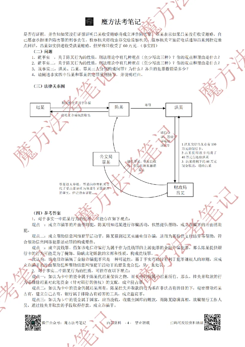 《26魔方法考：2023年法考主观题（试题+解析）_2026法考客观_其他_2019-2025法考主观历年套卷与解析》第4页预览