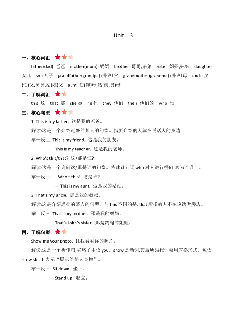 《三（下）英语（人教精通版）全册知识点清单_小学1-6年级全科全套_1-6年级全科下册_三年级_三年级下英语_英语三下人教精通版》第5页预览