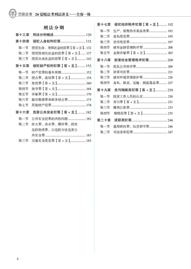 《黑白蒋四金刑法内部讲义_01主观二战全程高端版名师内部课程_012026年蒋四金刑法内部课程_00讲义》第2页预览